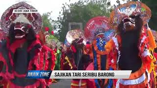 Download lagu Tari seribu barong, semarakan pekan raya Kediri | Anjukzone mp3