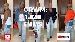 5 Ways To Style Zara Wide Leg Jeans | Get Ready With Me And Watch Me Transform!| Baldgirlwilltravel