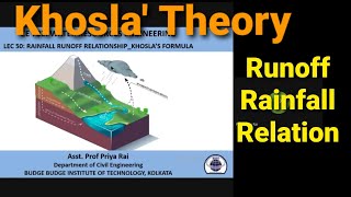 Khosla theory of Rainfall Runoff relationships | Engg Hydology