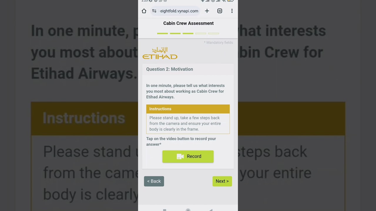 Etihad video assessment questions April 2025  #travel #cabincrew #etihad #jobinterview