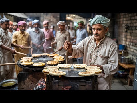 PAKISTANI VIRAL STREET FOOD HUNZA SPECIAL CHEAPEST YAK MEAT CHAPSHORO BREAKFAST |  GOSHT PARATHA