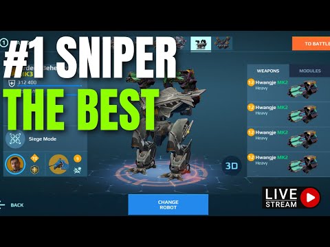 War Robots Live Stream The Best Sniping Build? Hwangje Behemoth Is Too Good