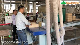 COMBO Máy Chà nhám cạnh làm mộng dương 2 đầu liên hoàn 1 công nhân