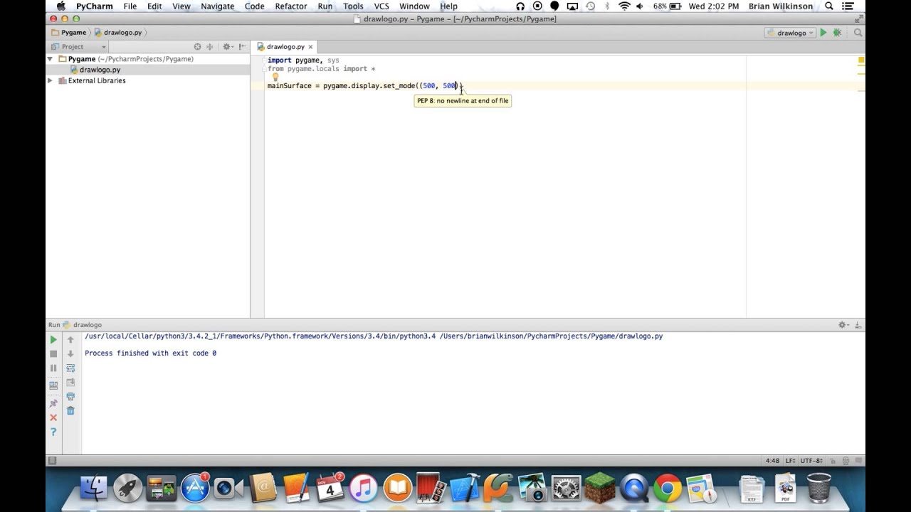 Creating a Basic Pygame Window