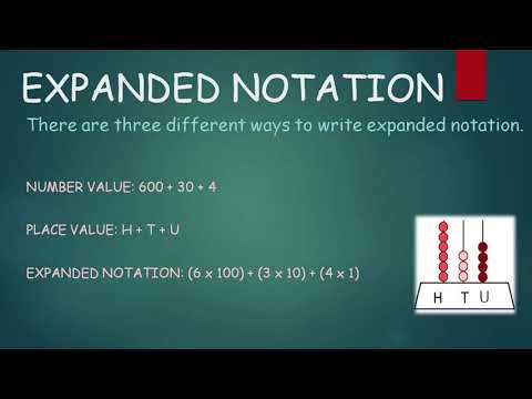 Expanded Notation Week 9