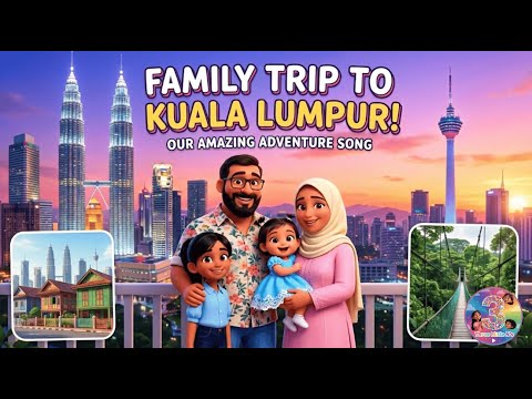 Family Trip to Kuala Lampur Malaysia  🇲🇾 | Our Amazing Adventure Song | @3LittleNs