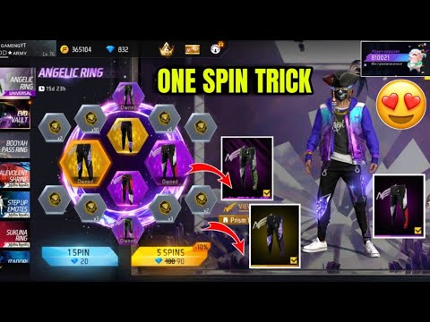 Angelic pant Ring Event Spin Trick Free Fire🤩🔥| Angelic pant Event Spinning🤯💥| FF New Event Tamil 