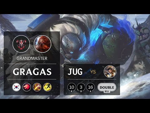 Gragas Jungle vs Xin Zhao - KR Grandmaster Patch 9.11