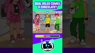Quem dos Rosa comeu o chocolate da Emilly Vick? #quiz #adivinhe #botquiz #shorts