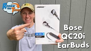 Video thumbnail for Bose QC20i (Quiet Comfort) COMPLETE REVIEW!!! by Review This Thing