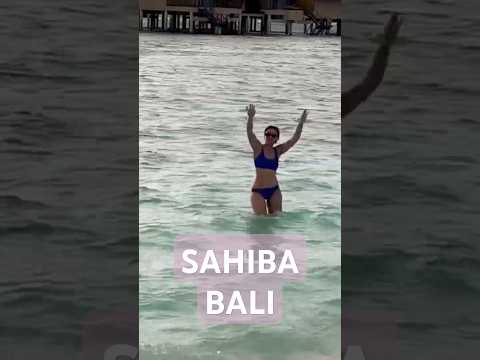 Sahiba Bali dancing in bikini