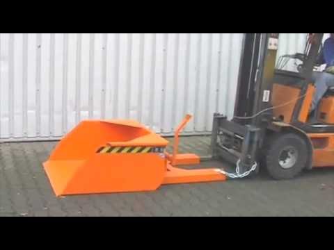 Shovels tilting container mechanic shovel without tray opening