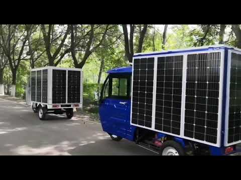 Solar infinite cycle electric vehicle can be tricycle, four-wheel vehicle and electric car