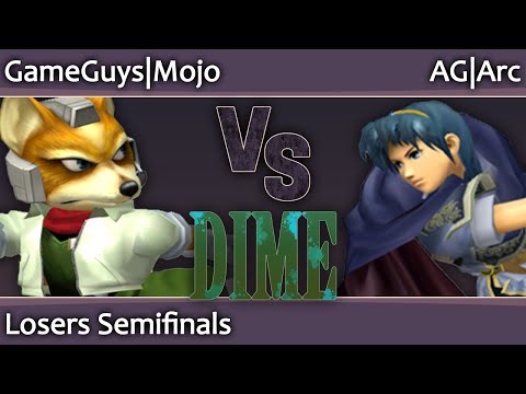 DIME13 Melee - GameGuys Mojo (Fox) vs AG Arc (Marth) - Losers Semifinals