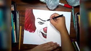 Speed Draw Pennywise Clown/1990 vs 2017