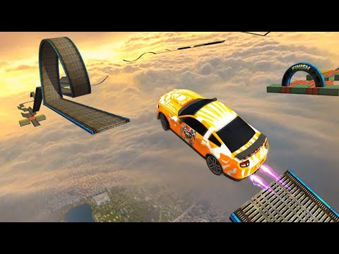Impossible Stunt Car Tracks 3D Green Car Driving Stunts Levels 1 & 4 I   Android GamePlay
