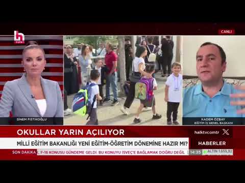 Genel Başkanımız Kadem Özbay, Halk Tv`de eğitim gündemine dair açıklamalarda bulundu. Halk Tv (10/09/2023) | EĞİTİM İŞ
