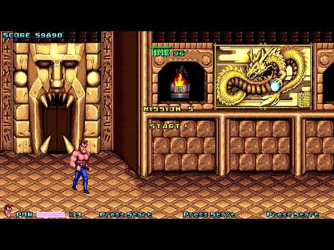 OpenBoR games: Double Dragon Gold - Oharra playthrough