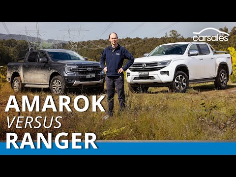 2023 Ford Ranger Sport v Volkswagen Amarok Style Comparison | Mid-spec dual-cab 4x4 utes face off
