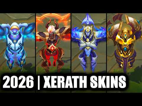 ALL XERATH SKINS SPOTLIGHT 2026 | League of Legends