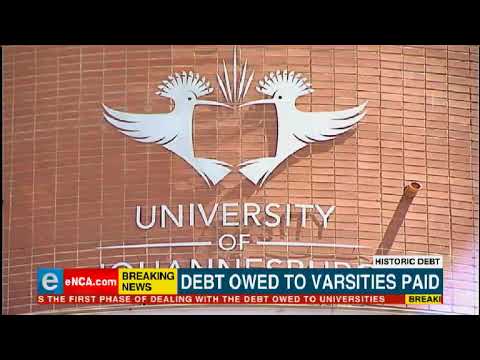 Debt owed to varsities paid