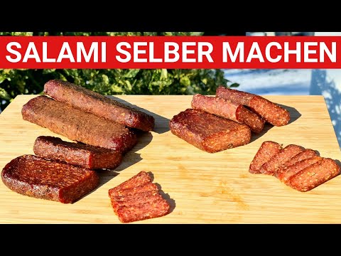 🔥 GRILLBLITZ: Salami einfach selber machen Brettsalami herstellen Reifung luftgetrocknet, räuchern