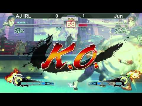 Day 4 USF4 Tournament Ayjayirl Ryu vs JunDP Fei Long