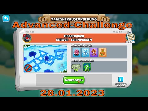 Top-Herausforderung 28.01.2023 | bloonstd6 - Advanced Challenge Cold Killers - BTD 6