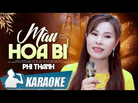 KARAOKE Màu Hoa Bí - Phi Thanh | Đâu có thể phai mờ Kỷ niệm tuổi thơ đâu có thể phai mờ