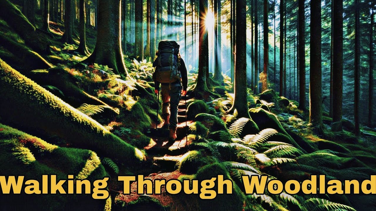 Walking Through Woodland #mindfulness #nature #cinematic #360video4k