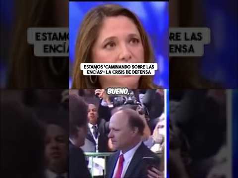 Estamos 'caminando sobre las encías': La crisis de Defensa