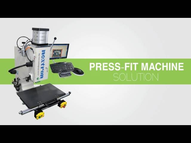 Semi-automatic press-fit machine and tooling for high speed connectors, including SFP, SFP+, SFP28G, XFP, QSFP+, QSFP28G, and MiniSAS HD series.