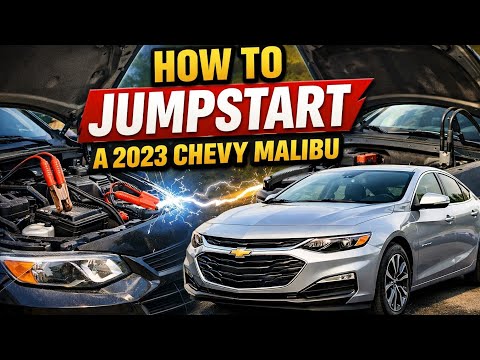 How To Jump Start A 2023 Chevrolet Malibu -  Battery Lead Location