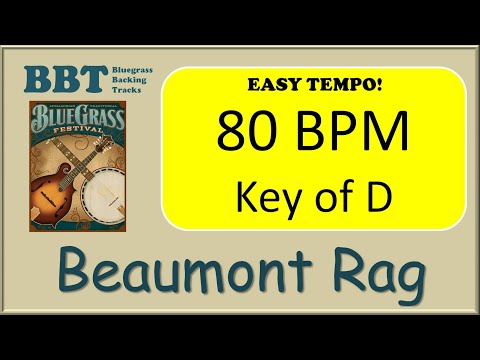 Beaumont Rag  - bluegrass backing track 80 BPM