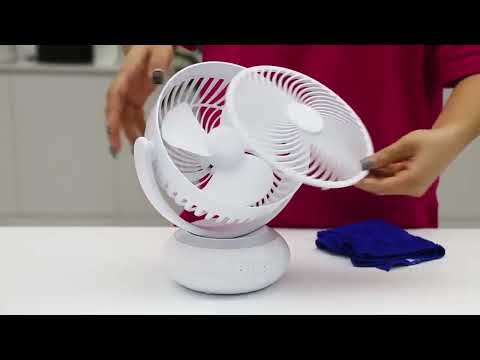Vídeo de Bengali Ventilador Sobremesa Inalámbrico con Luz Fabrilamp / Abrila