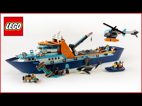 Vidéo LEGO City 60368 : Le navire d’exploration arctique