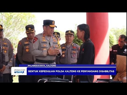 POLDA KALTENG PENYERAHAN KURSI DORONG