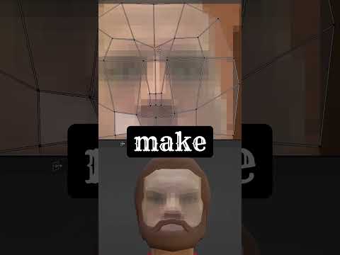 Using Blender Put Your Face On A Low Poly Character  #indiegame