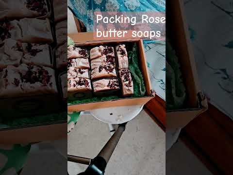 Rose butter soap packing #aarvee #rose #rosesoaps #natural #skincare #vellore #viral
