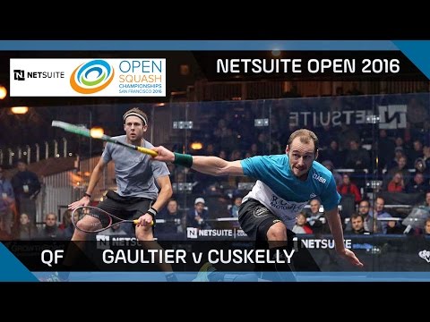 Squash: Gaultier v Cuskelly - NetSuite Open 2016 - QF Highlights