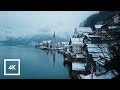 Snowy Scenic Walk In Hallstatt Austria Morning Binaural Winter Sounds ️