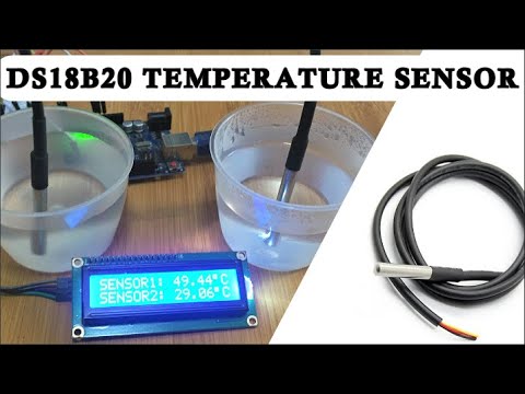 DS18B20 WATERPROOF TEMPERATURE SENSOR WITH ARDUINO.