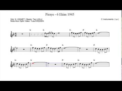 Nota Akor Eşlik - Piraye - C Instruments ( La )