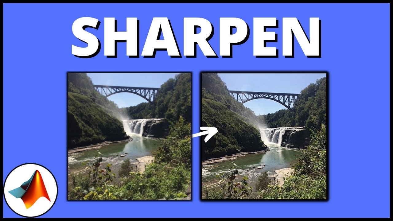 How to Sharpen an Image in MATLAB | Image Processing