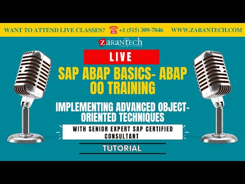 Implementing Advanced Object-Oriented Techniques | SAP ABAP Basics/OO Training | ZaranTech