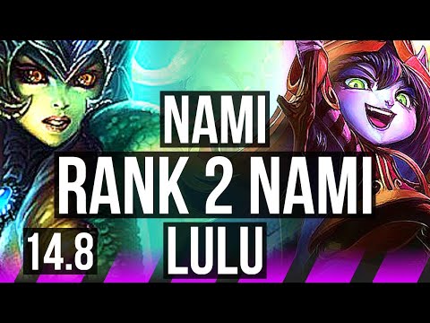 NAMI & Ezreal vs LULU & Kog'Maw (SUP) | Rank 2 Nami, 1/0/13, Rank 22 | TR Challenger | 14.8