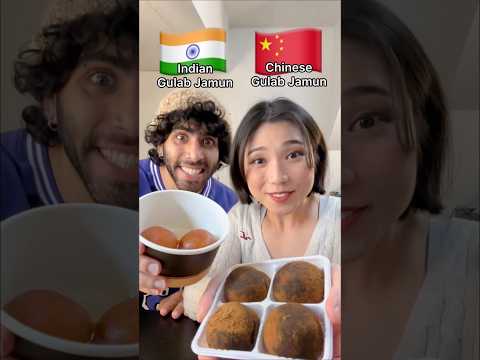 🇮🇳Indian Gulab Jamun vs 🇨🇳China Gulab Jamun #food #gulabjamun #indianfood #chinesefood #foodie