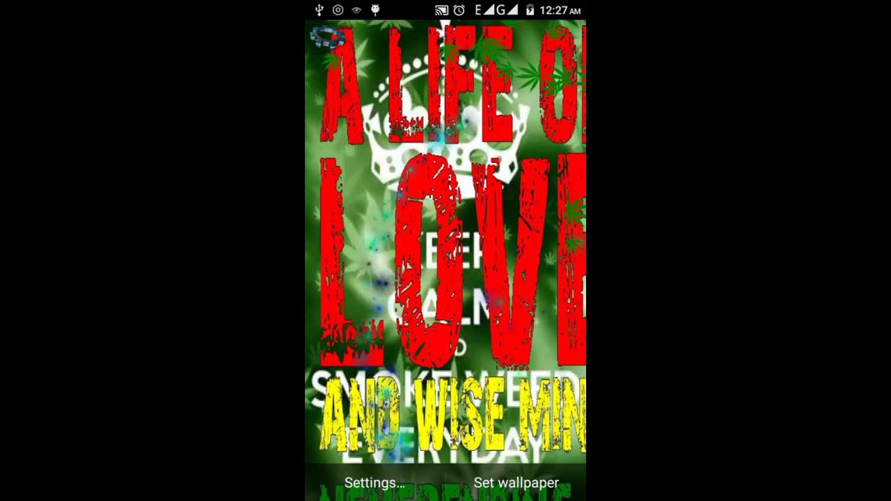 Weed Marijuana Live Wallpaper for Android
