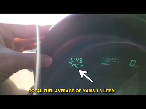 How to check Toyota Yaris 2006 fuel average, Toyota fuel consumption