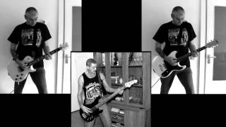 Anti Nowhere League - Pig Iron (bass &amp; guitar collab cover)